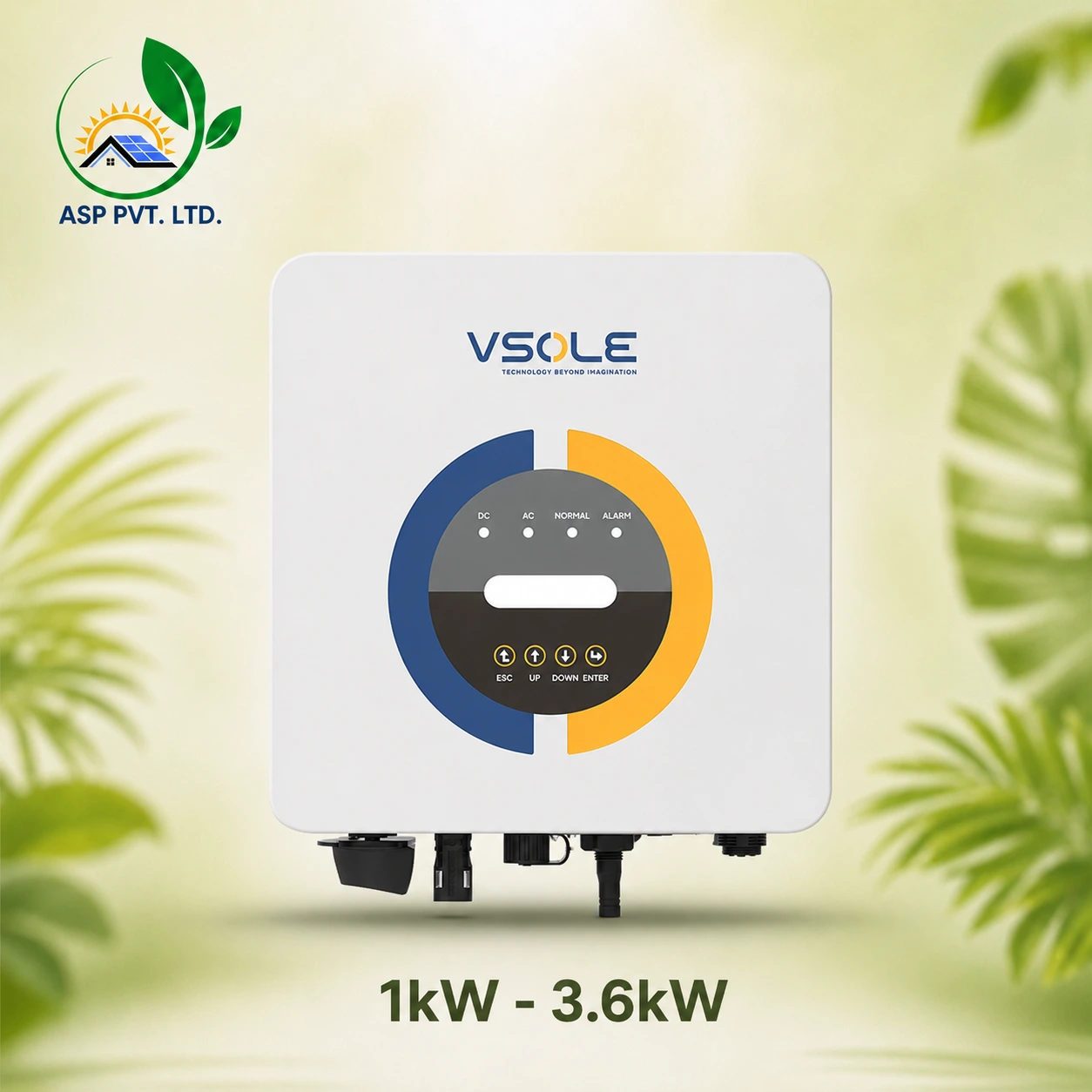 Single Phase Grid Tie Inverter 1Kw - 3.6Kw