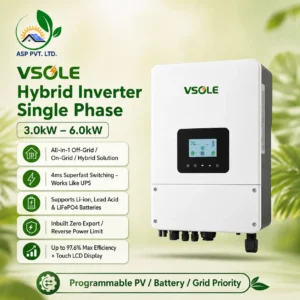Single Phase Vsole Hybrid Inverter 3-6kw